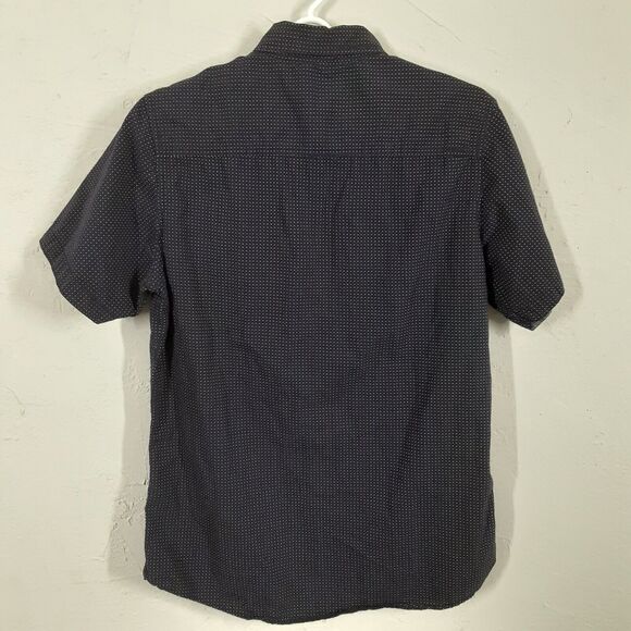 Airwalk Adult Mens Small Blue With Dots Short Sleeve Button Up Shirt - Picture 5 of 7